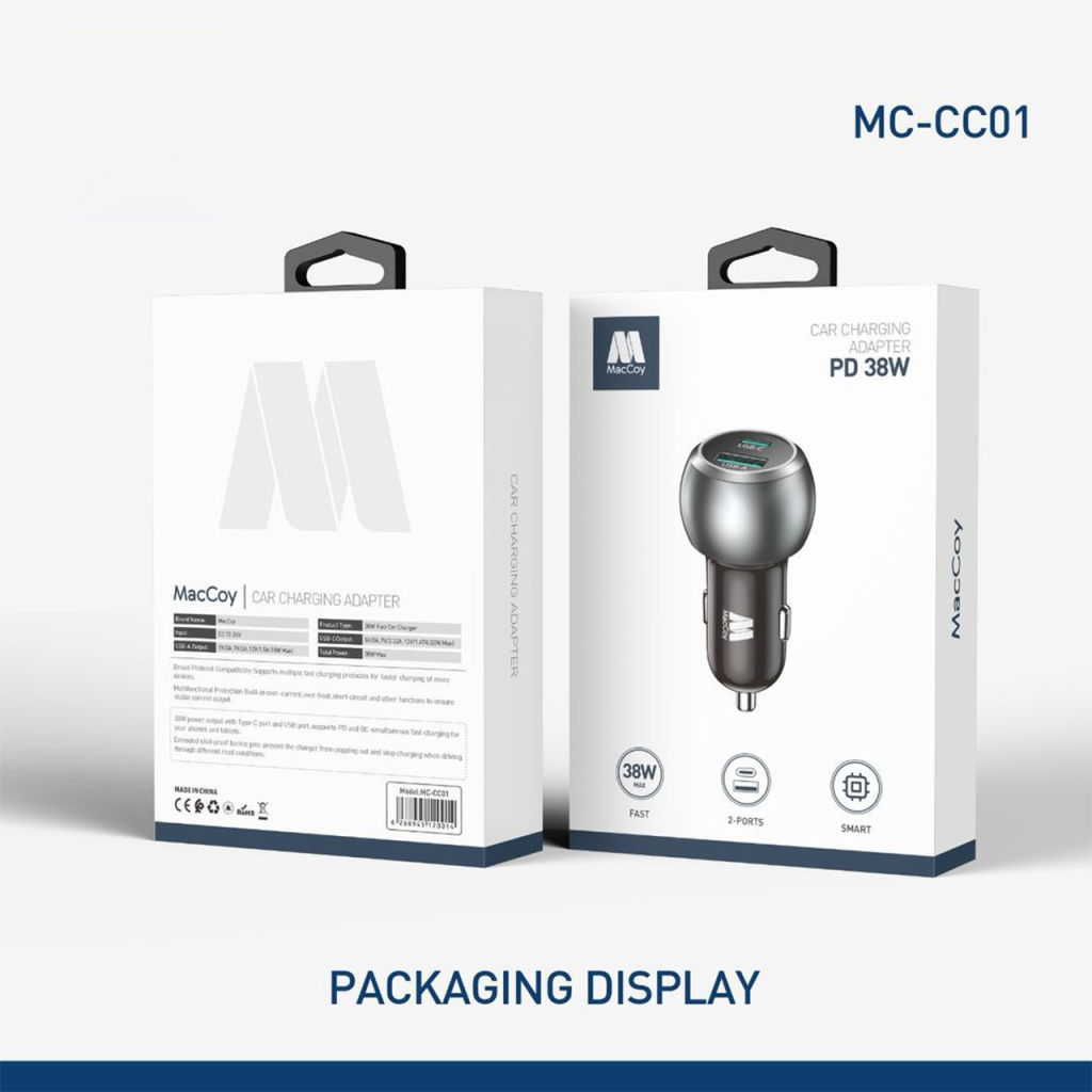 شارژر خودرو 38 وات برند مککوی