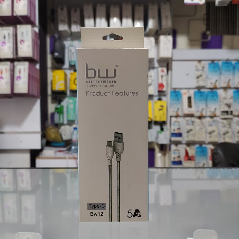 کابل شارژکنفی تایپ سی برند BW مدل BW12 طول 1 متر