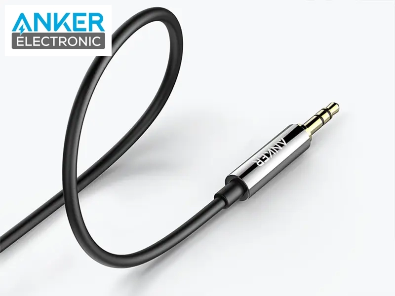 کابل AUX انکر مدل A7123 با طول ۱.۲ متر کانکتور طلایی 24K