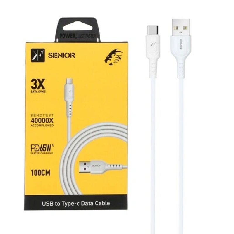 کابل شارژ تایپ سی KF SENIOR مدل S20-C طول 1 متر
